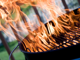 Is barbequing allowed on balconies?