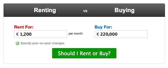 Rent or Buy calculator