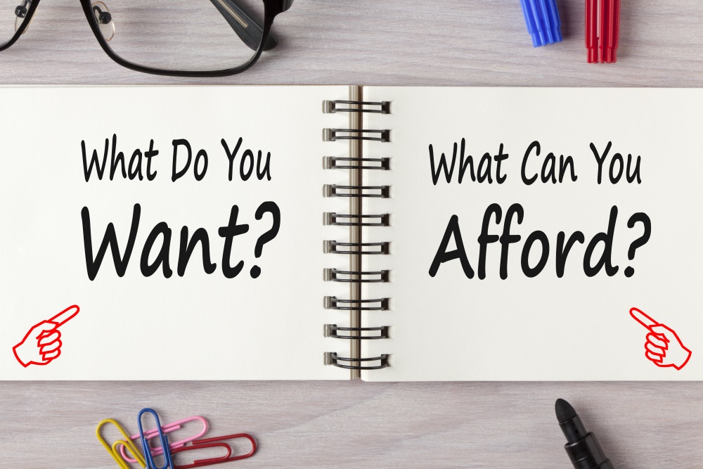 What can afford vs What you need